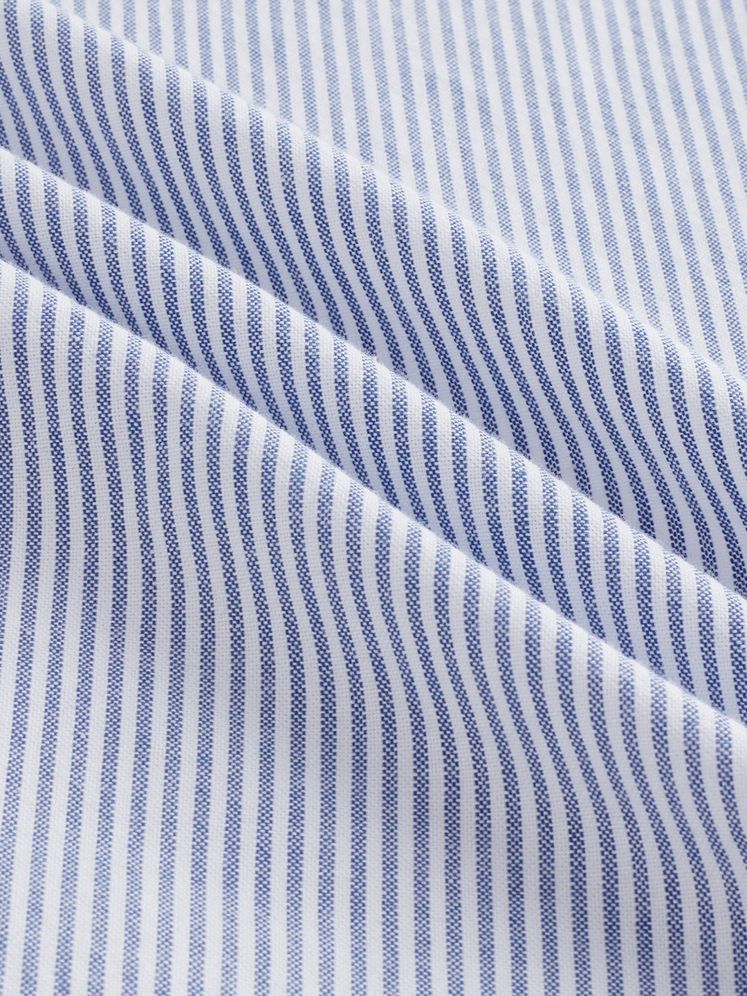 Marine Blue Pinstripe Button-Down Collar Shirt