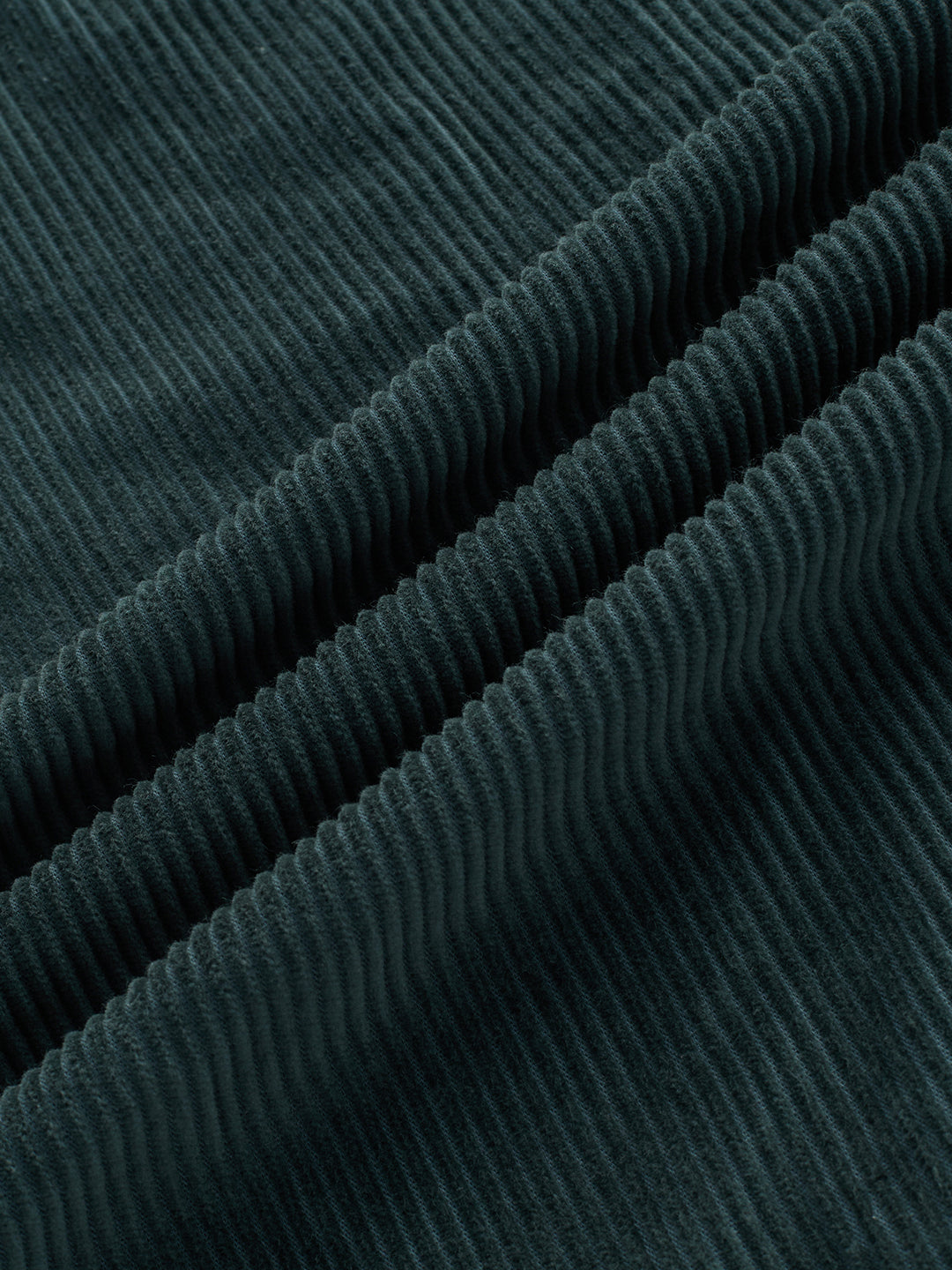 Sacremento Green Corduroy Boxy Fit Crop Shirt