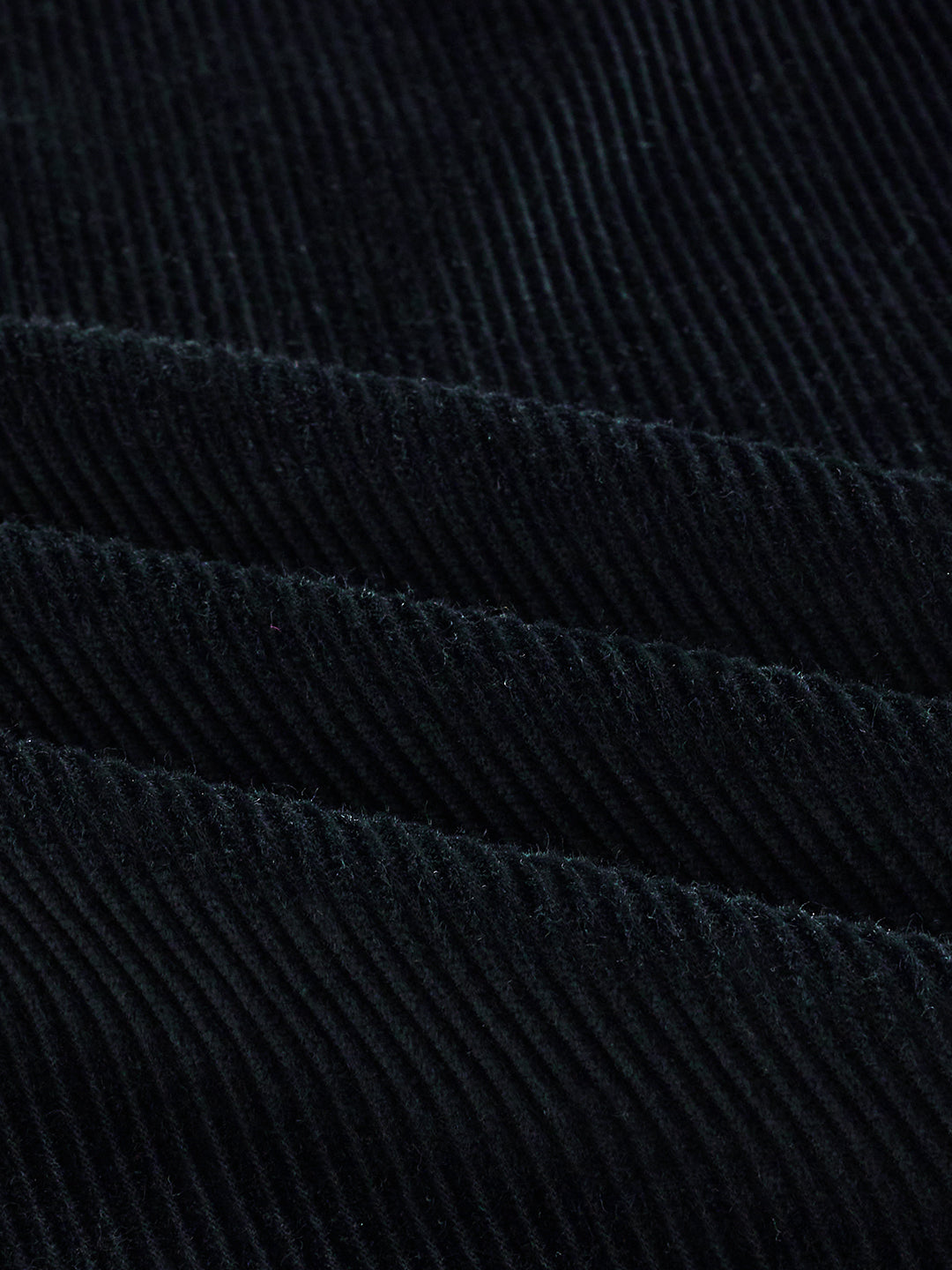 Winter Black Corduroy Double Pocket Overshirt