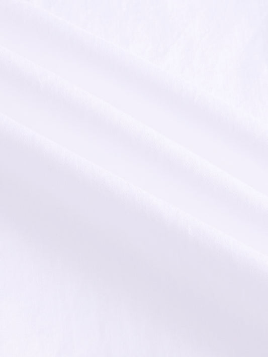 White Satin Button-Down Collar Business Shirt