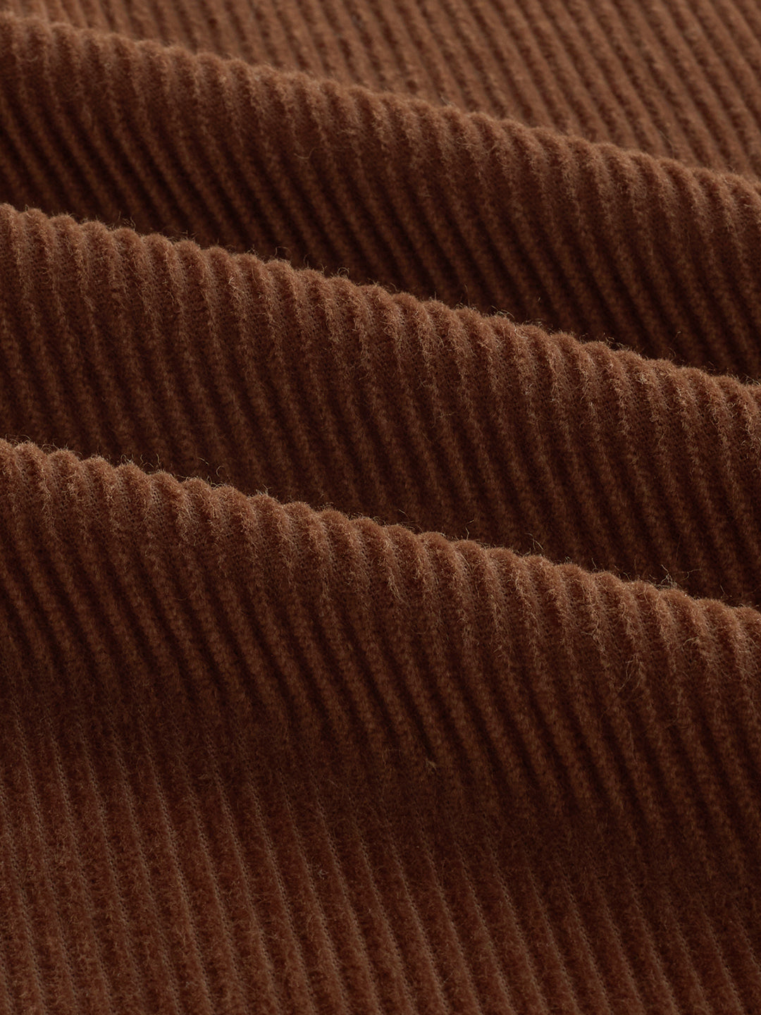 Cocoa Brown Corduroy Double Pocket Overshirt