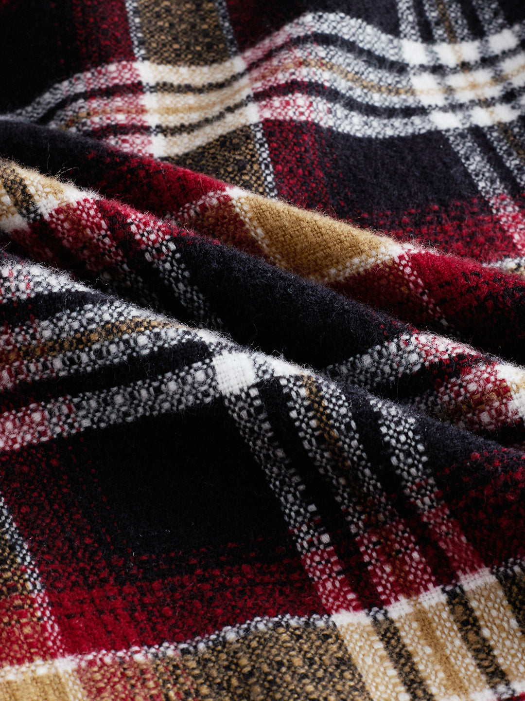 Premium Red Oak Plaid Checks Twin Pocket Flannel Shirt