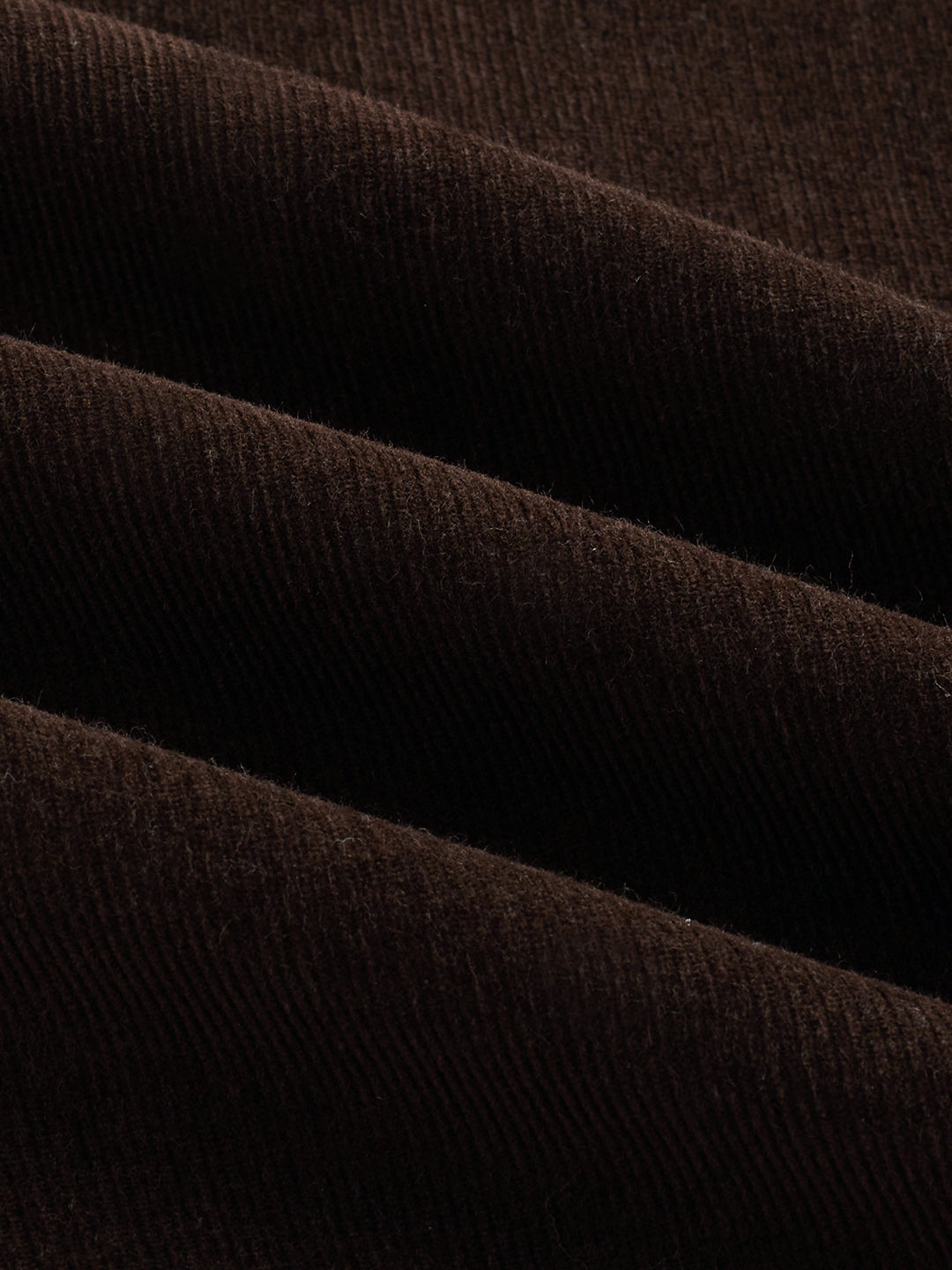 Carob Brown Corduroy Cuffless Oversized Shirt