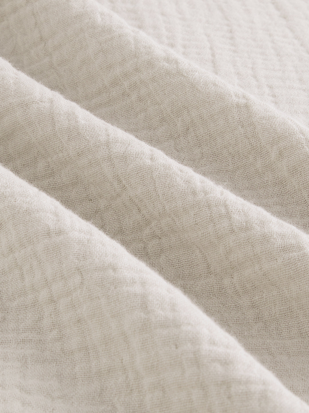 Cloud Grey Cuffless Double Cloth Oversized Shirt