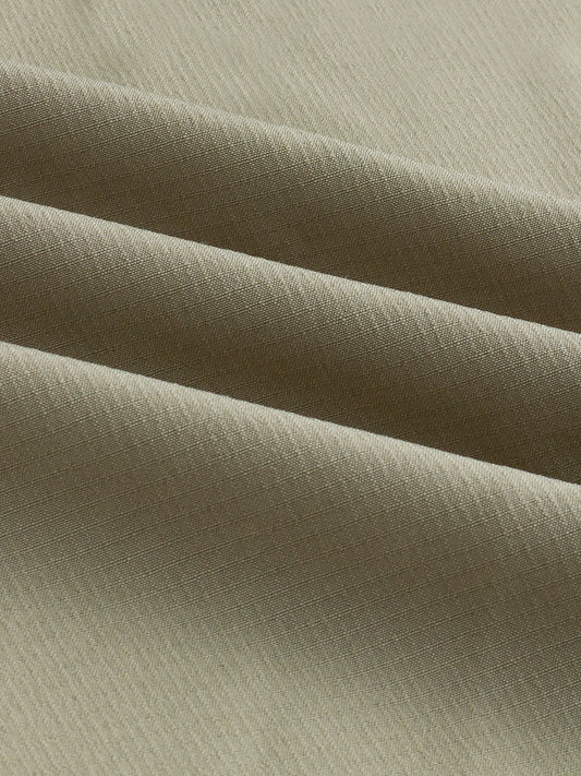 Refined Olive Mist Soft-Weave Boxy Fit Crop Shirt