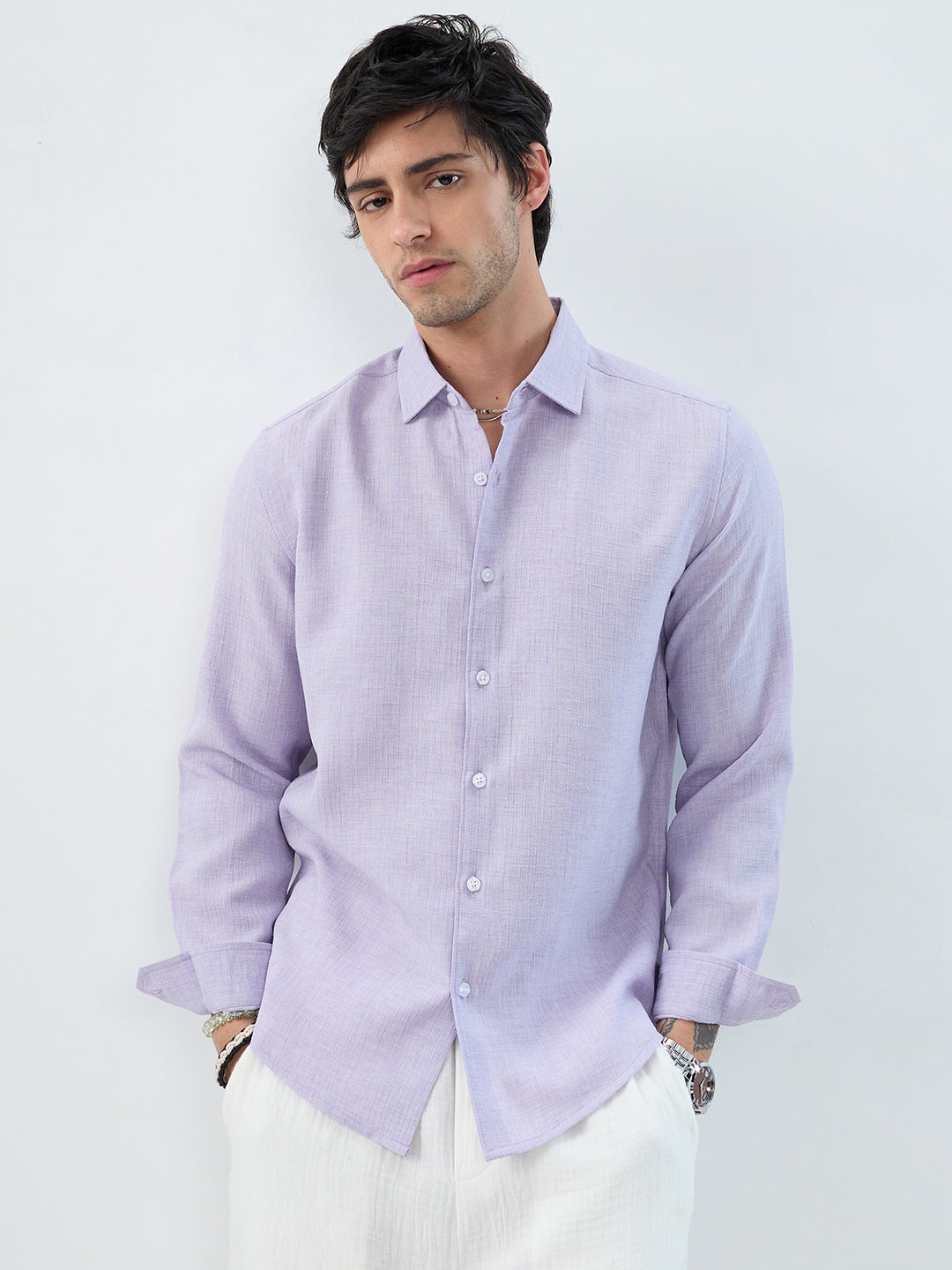 Lavender Mist Everyday Textured Shirt
