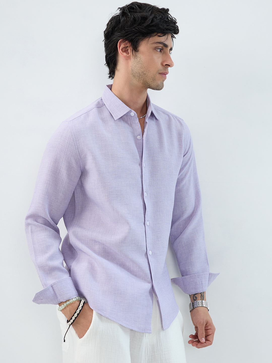 Lavender Mist Everyday Textured Shirt