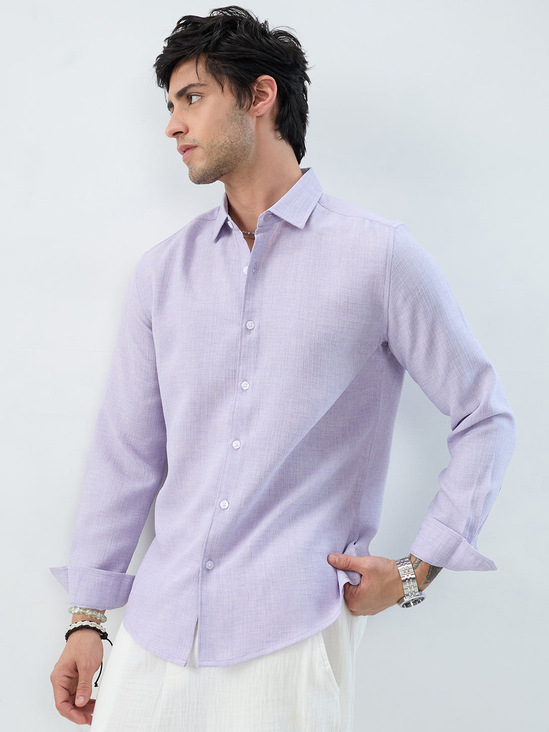 Lavender Mist Everyday Textured Shirt