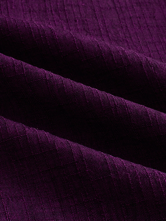 Mulberry Plum Slub Textured Everyday Shirt