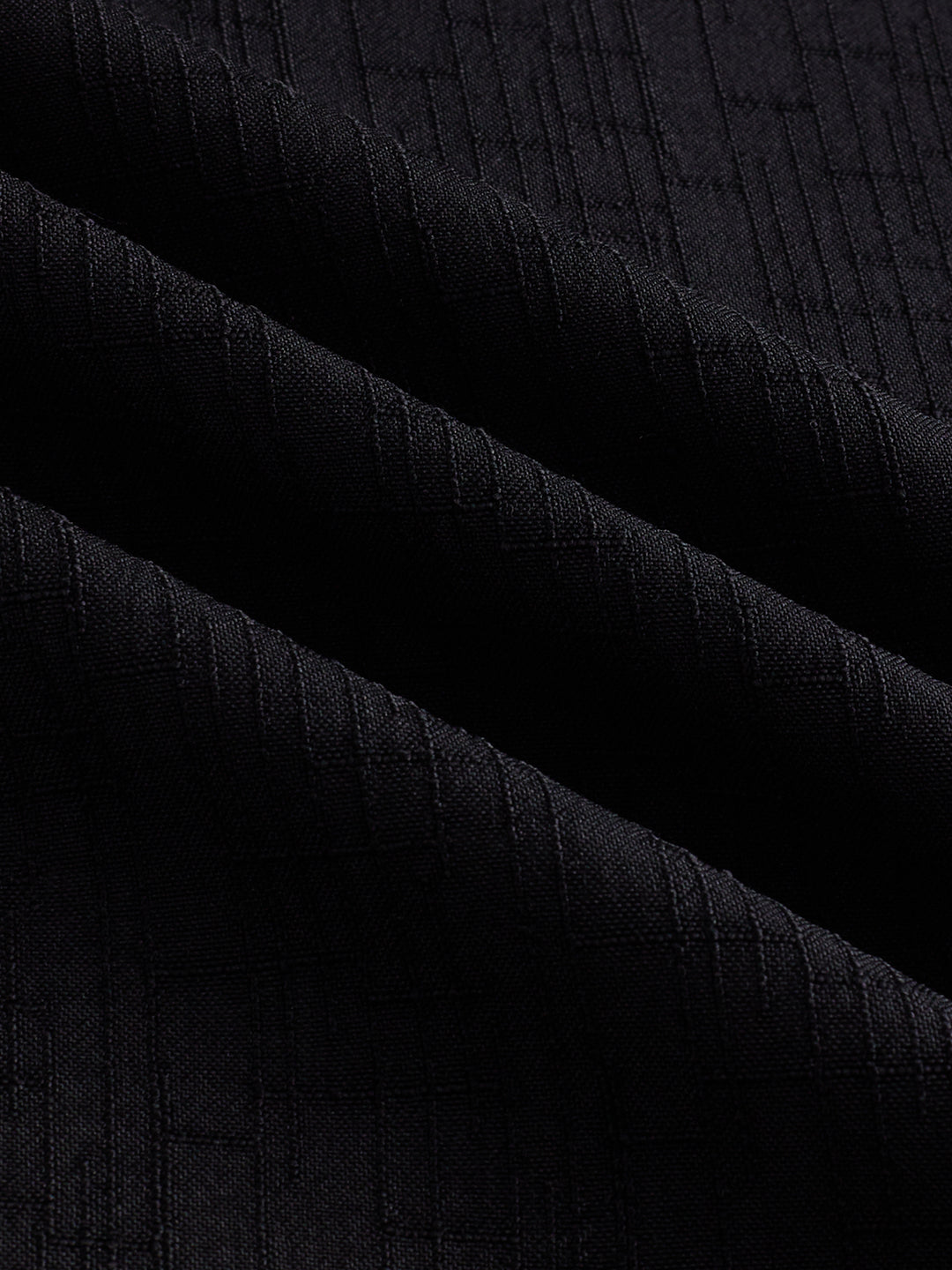 Timeless Black Subtle Textured Everyday Shirt