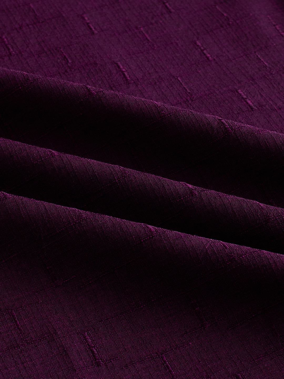 Wine Minimal Textured Everyday Shirt