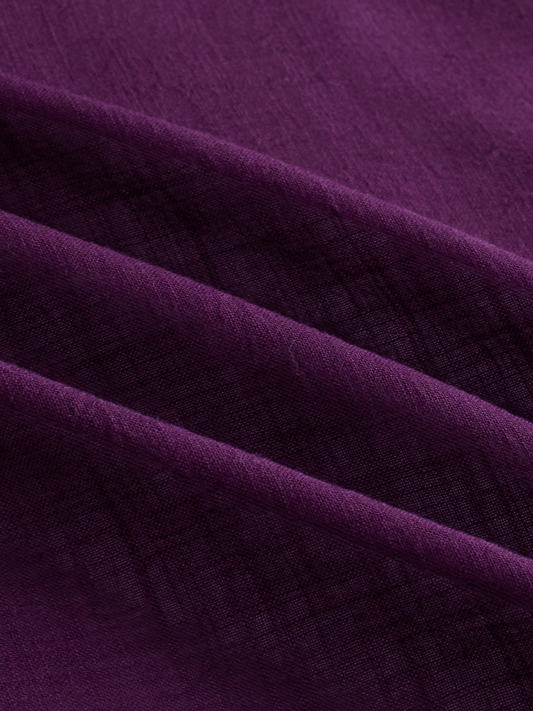 Majestic Purple Soft Sheer Boxy Fit Crop Shirt