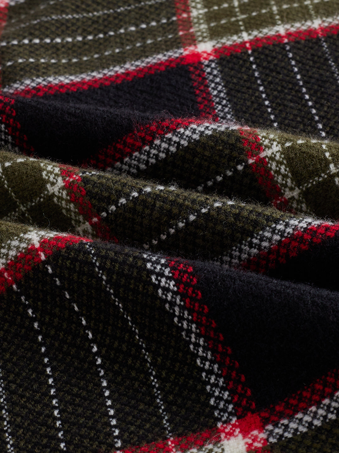 Premium Red & Olive Checks Double Pocket Flannel Shirt