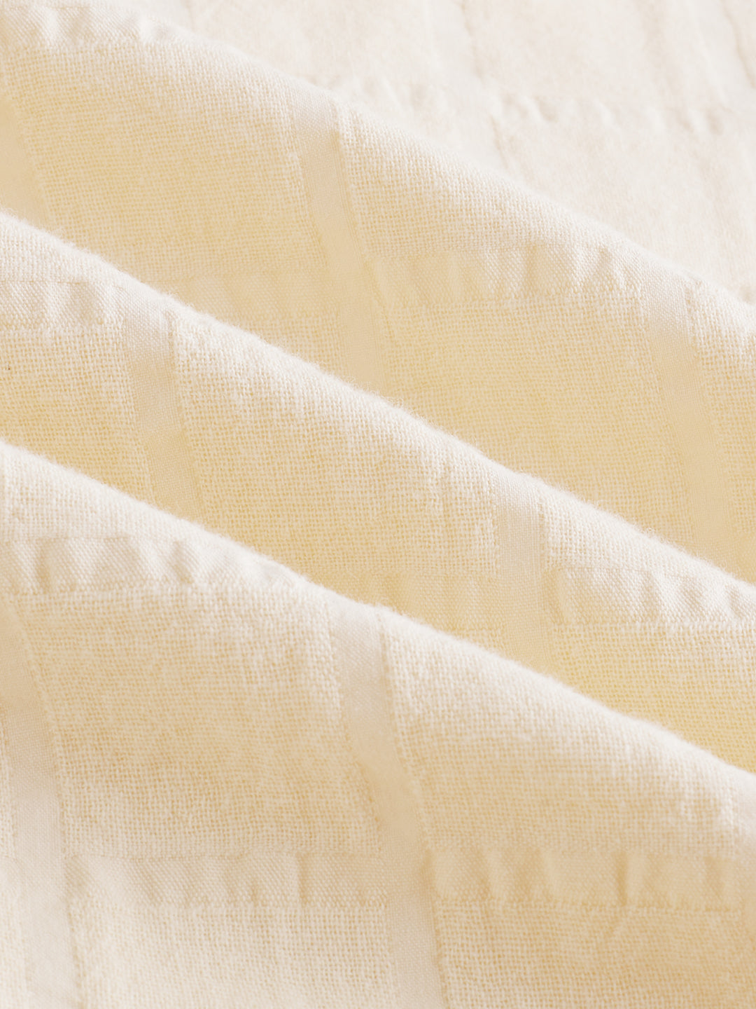 Premium Bisque Beige Emboss Double Cloth Shirt