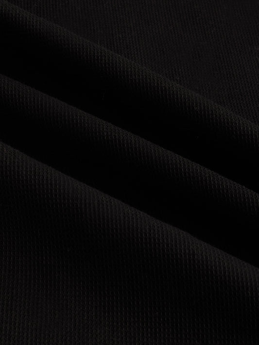 Timeless Black Subtle Emboss Essential Shirt