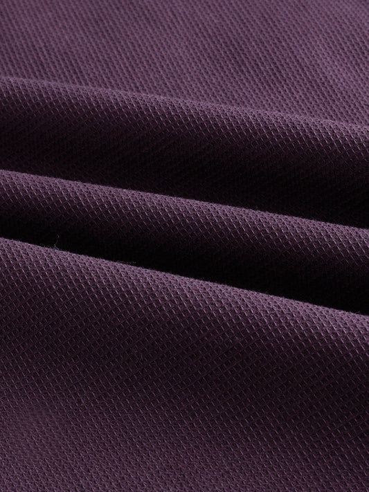Refined Resin Purple Textured Shirt
