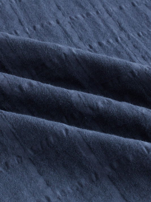 Spruce Blue Double Cloth Checks Shirt