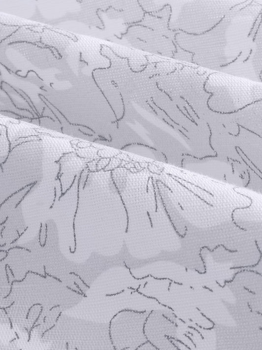 Grey Sketch Botanical Art Shirt