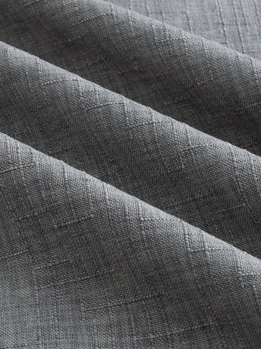 Dim Grey Slub Textured Shirt