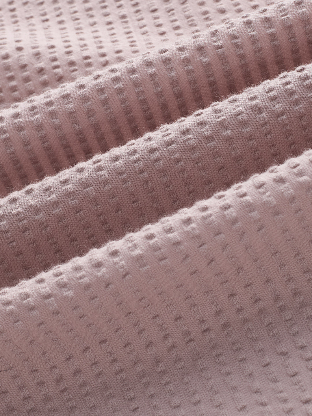 Dusty Rose Seersucker Boxy Fit Crop Shirt