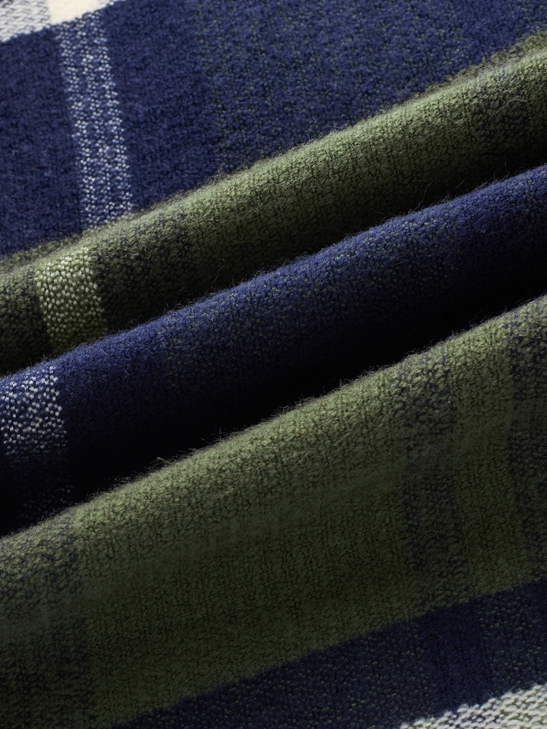 Olive & Black Checked Flannel Overshirt