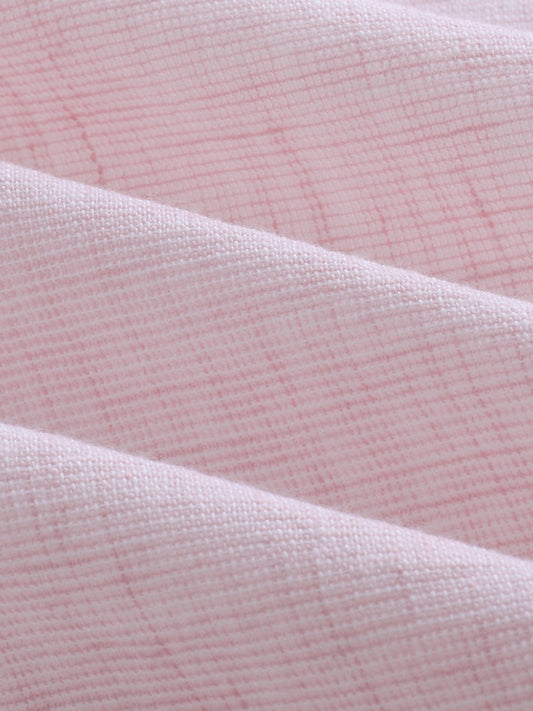 Baby Pink Crinkled Textured Shirt