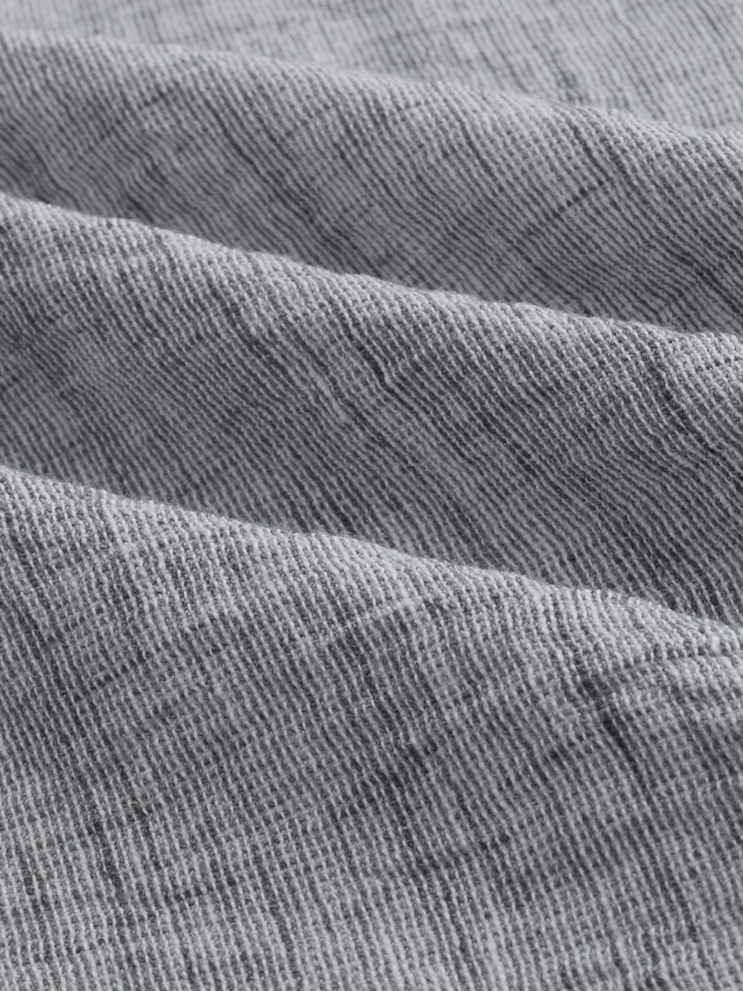 Graphite Grey Textured Crinkled Shirt