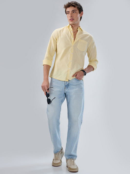 Sunshine Pop Yellow Casual Shirt