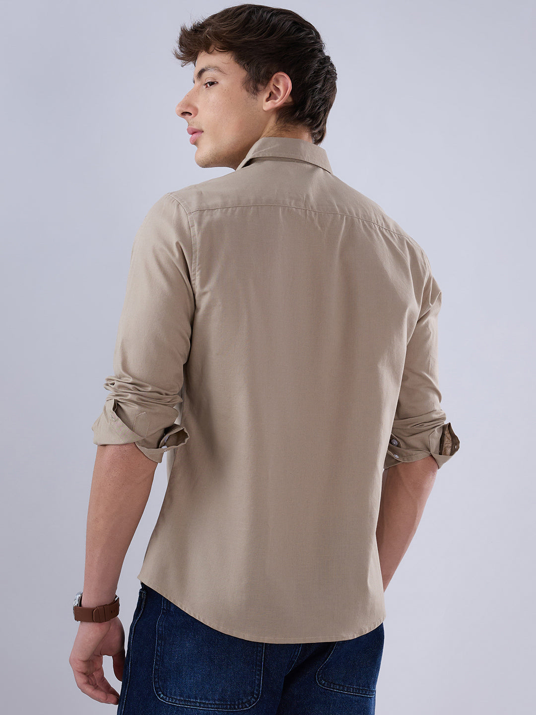 Solid Khaki Everyday Shirt