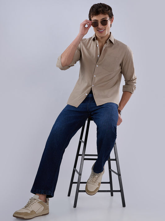 Solid Khaki Everyday Shirt