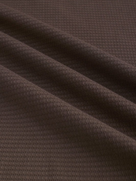 Sepia Brown Textured Shirt