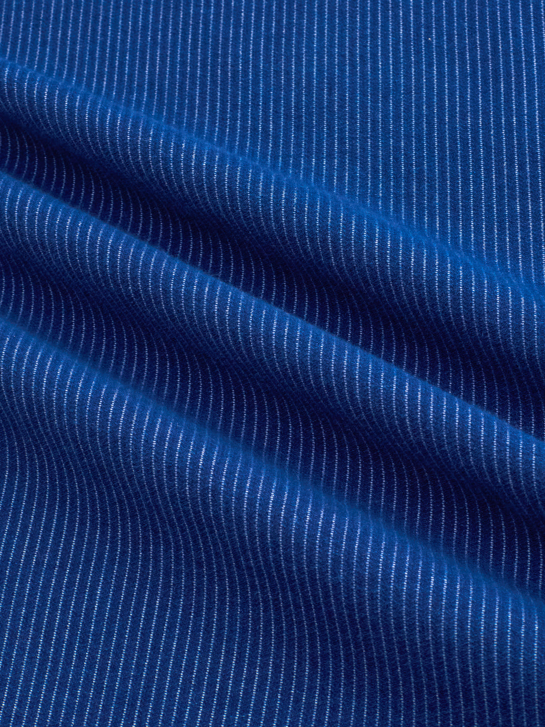Soigné Navy Pinstripe Denim Shirt