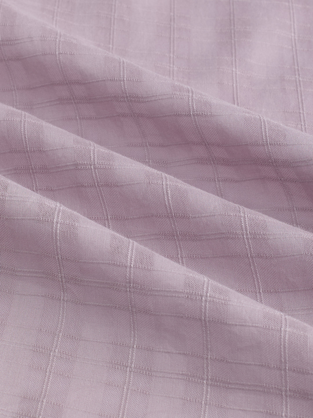 Lilac Luster Textured Sheer Checks Shirt
