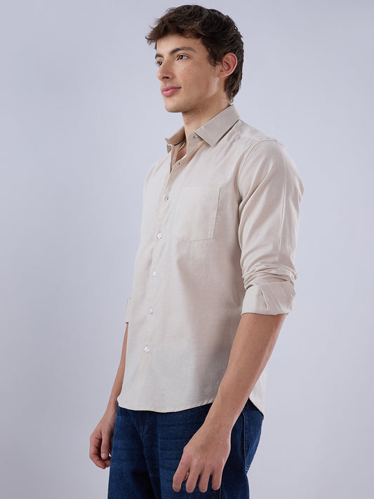 Solid Beige Everyday Shirt