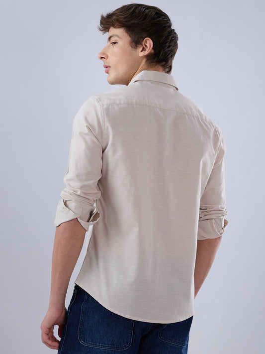 Solid Beige Everyday Shirt