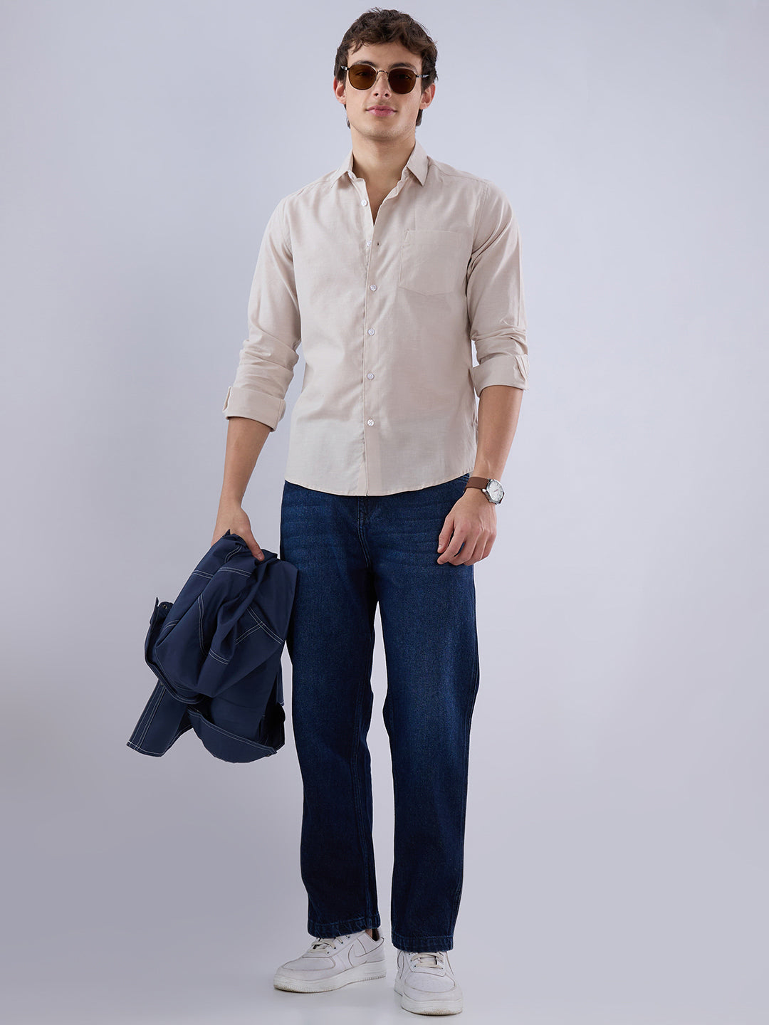 Solid Beige Everyday Shirt