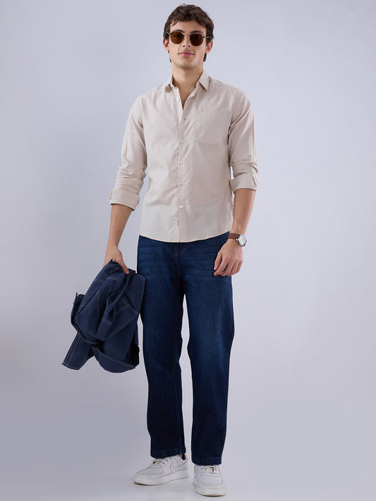 Solid Beige Everyday Shirt