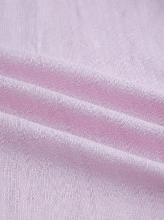 Blush Pink Fine Weave Textured Shirt