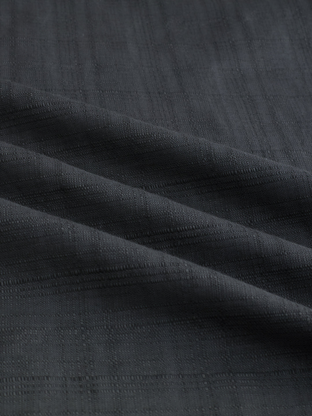Charcoal Grey Micro Frid Textured Shirt
