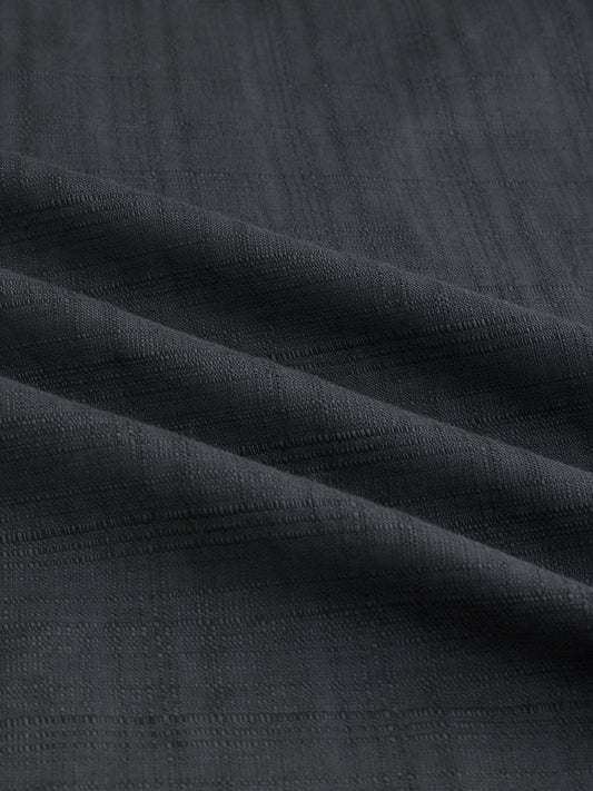 Charcoal Grey Micro Frid Textured Shirt