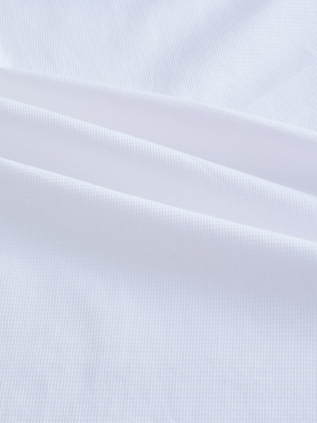Snow White Minimal Textured Shirt