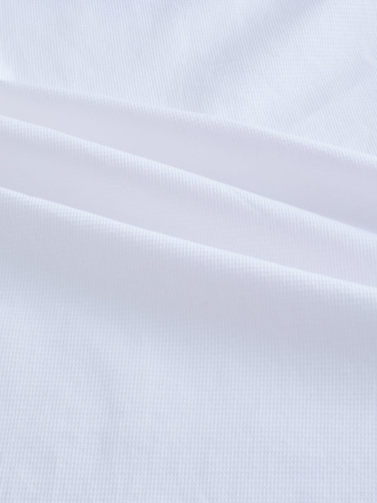 Snow White Minimal Textured Shirt