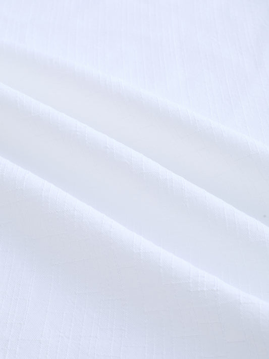 Classic White Slub Weave Shirt