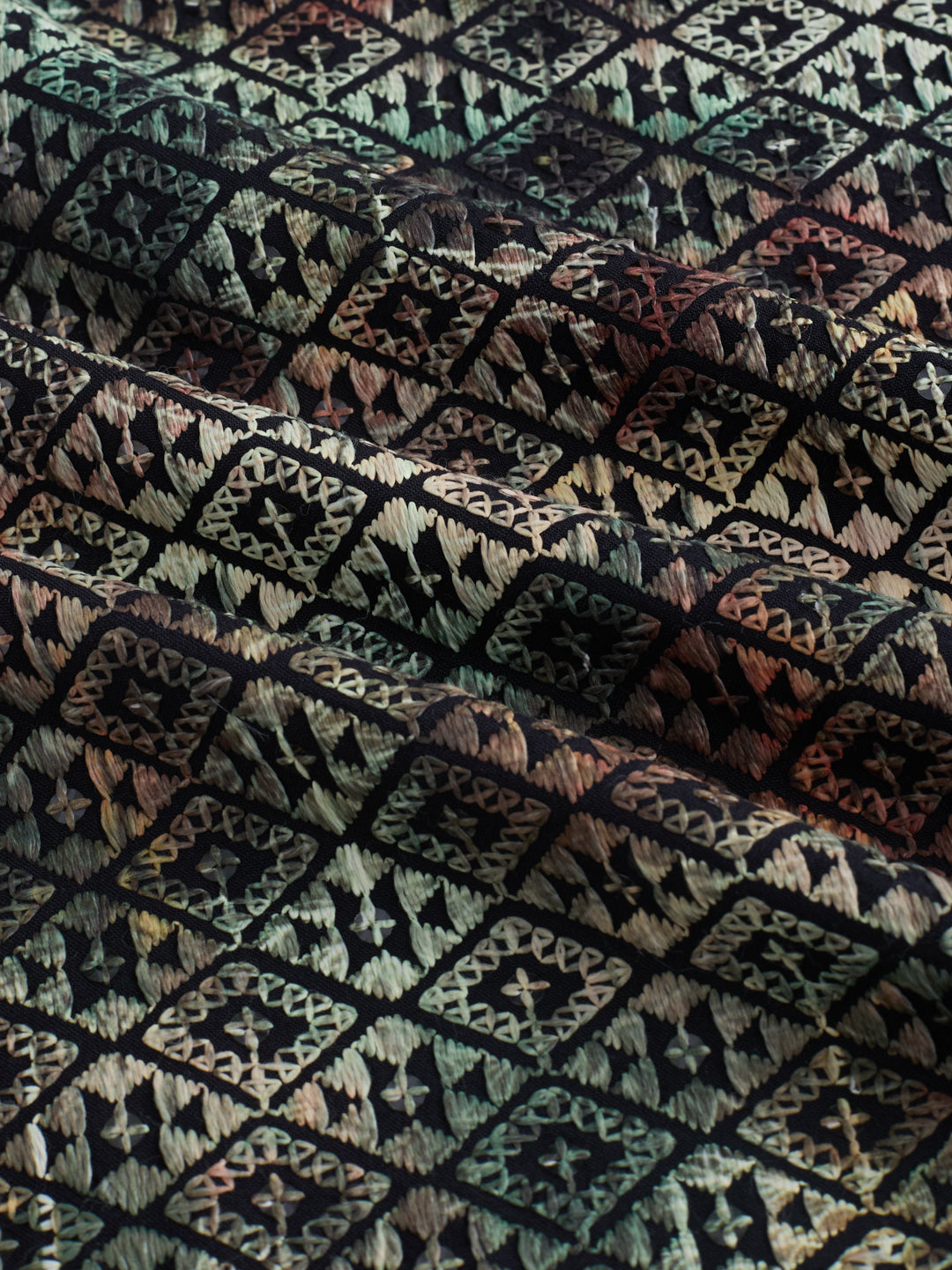 Noor Green Sequin Embroidered Cuffless Oversized Shirt