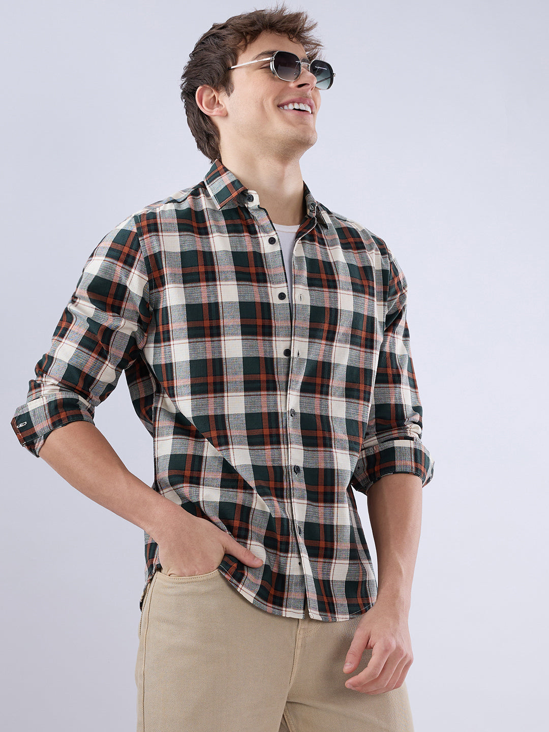 Tartan Pop Multicolor Check Shirt
