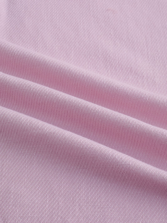 Powder Blush Pink Minimal Twill Textured Stand Collar Oversized Shirt