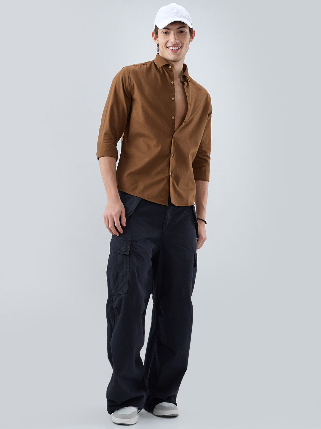 Deep Brown Dense Weave Shirt