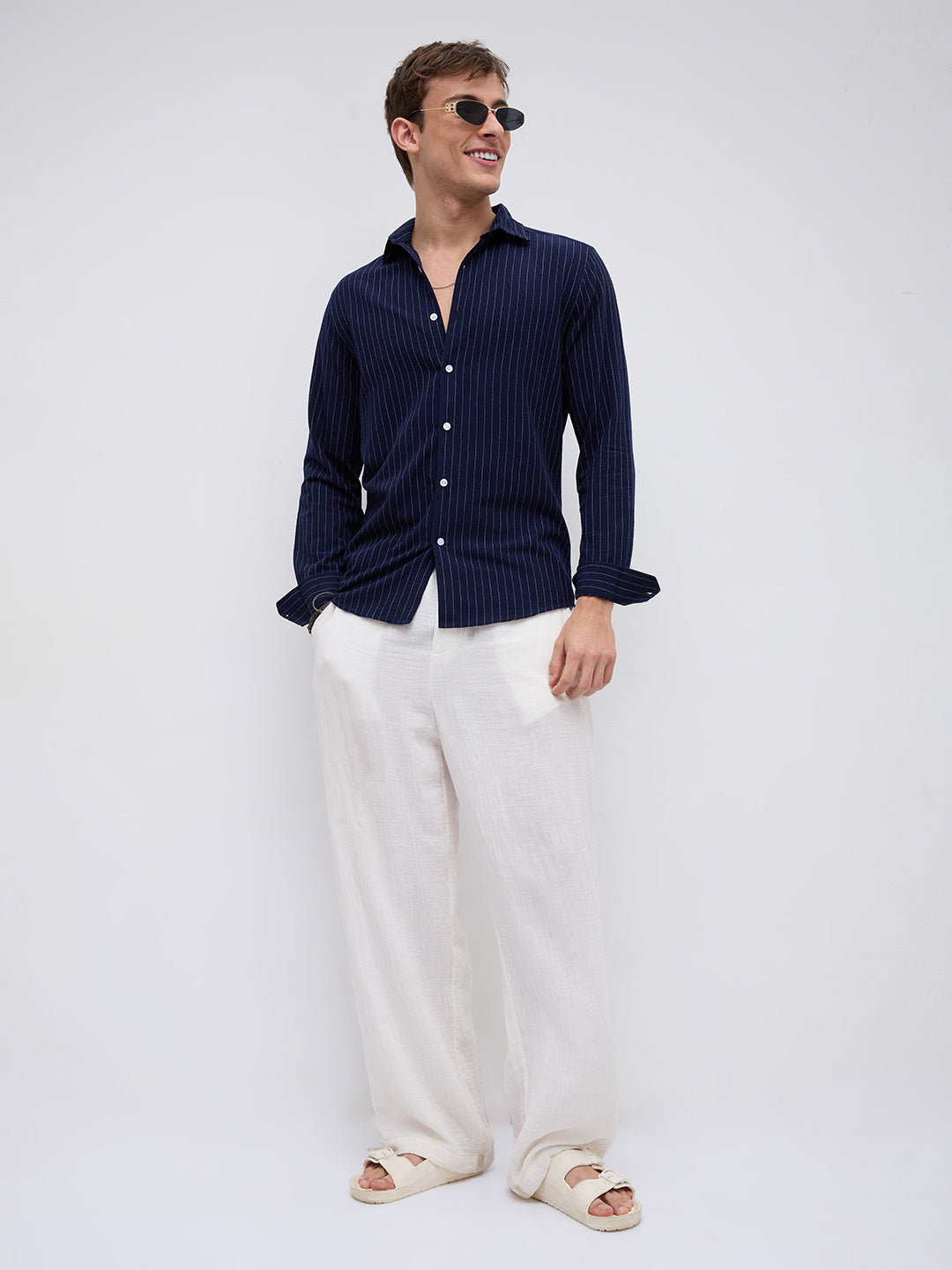 Deep Navy Pinstripe Everyday Shirt