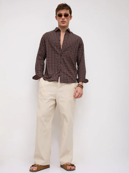Woodland Brown Plaid Checks Everyday Shirt