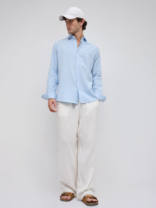 Ice Mist Fine Weave Textured Shirt